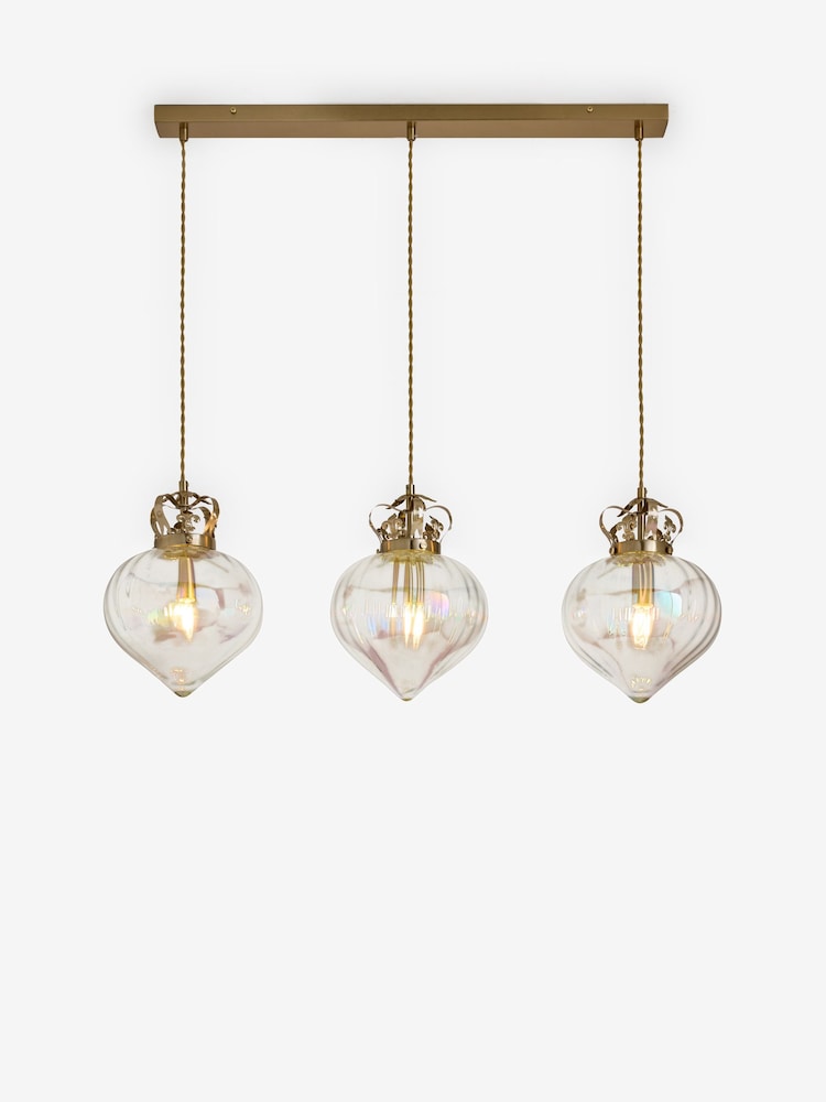 Laurence Llewelyn-Bowen Brass Marmont Diner Pendant Light - Image 2 of 2