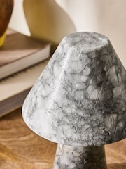 French Connection Grey/Ecru Pyaara Rechargeable Marble Table Lamp - Image 4 of 6