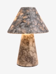 French Connection Grey/Ecru Pyaara Rechargeable Marble Table Lamp - Image 5 of 6