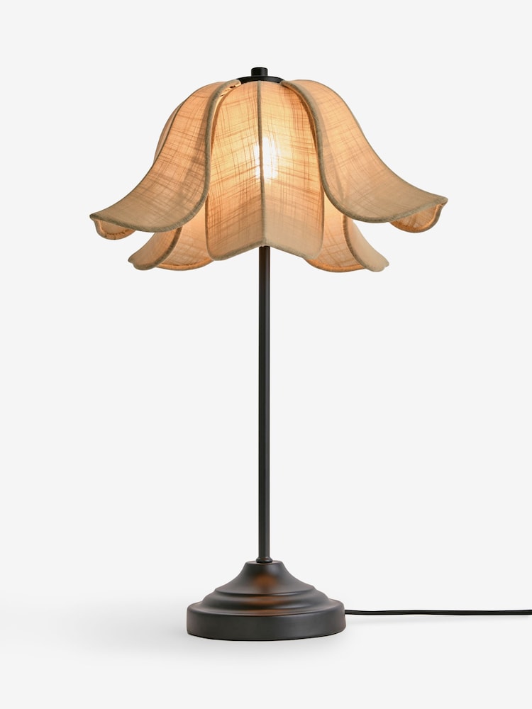 Rockett St George Sand Cream/Black Petal Table Lamp - Image 4 of 4 Rockett St George Sand Cream/Black Petal Table Lamp - Image 4 of 4