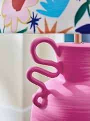 Eleanor Bowmer Pink Love Print Table Lamp - Image 3 of 6