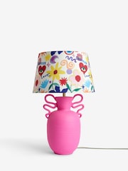Eleanor Bowmer Pink Love Print Table Lamp - Image 5 of 6