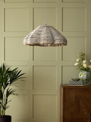Nina Campbell Natural/Black Easy Fit Asterias Ceiling Light - Image 2 of 5