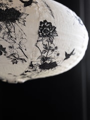 Rockett St George Cream/Black Easy Fit Flower Print Silhouette Shade - Image 3 of 4