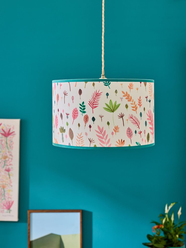 Lucy Tiffney Green/Ecru Easy Fit Autumn Leaves Shade - Image 2 of 4