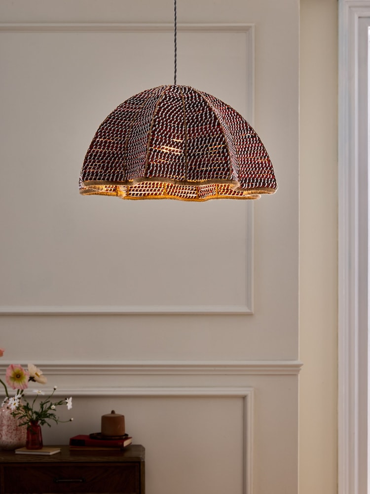 Nina Campbell Rust Brown Easy Fit Echinus Shade - Image 1 of 5 Nina Campbell Rust Brown Easy Fit Echinus Shade - Image 1 of 5