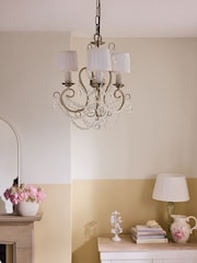 Shabby Chic by Rachel Ashwell® Brass Phoebe 3 Light Chandelier - Image 2 of 5