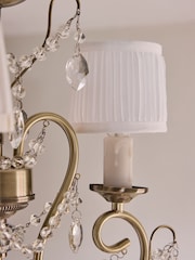 Shabby Chic by Rachel Ashwell® Brass Phoebe 3 Light Chandelier - Image 4 of 5