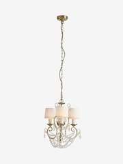 Shabby Chic by Rachel Ashwell® Brass Phoebe 3 Light Chandelier - Image 5 of 5