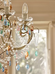 Shabby Chic by Rachel Ashwell® Brass Cordelia Large Chandelier - Image 4 of 6