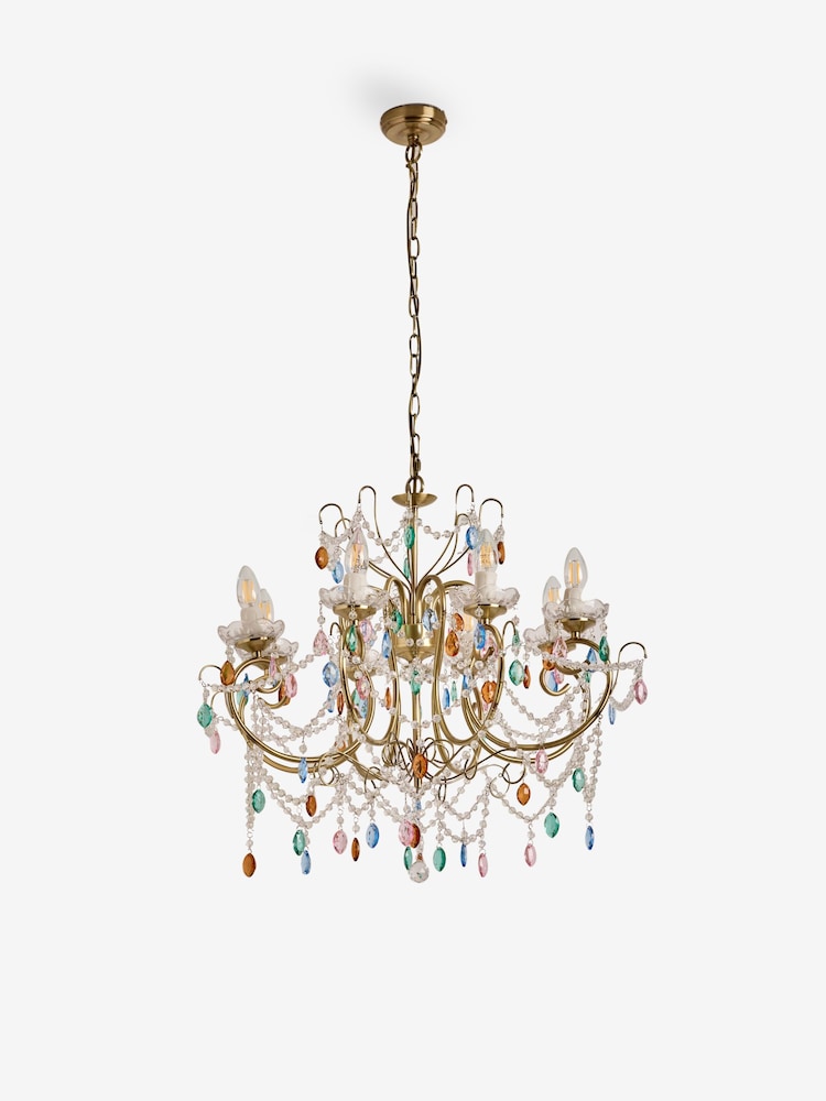 Shabby Chic by Rachel Ashwell® Brass Cordelia Large Chandelier - Image 6 of 6