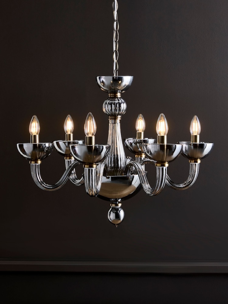 Laurence Llewelyn-Bowen Grey/Black Glamdelier Chandelier - Image 4 of 4