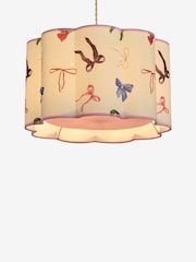 Eleanor Bowmer Pink Bow Print Scalloped Easy Fit Lamp Shade - Image 4 of 5