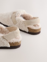 Cream Suede Slip-On Clogs - Image 4 of 4