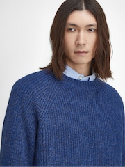 Barbour® Blue Griffiths Crew Jumper - Image 3 of 5