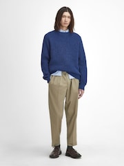 Barbour® Blue Griffiths Crew Jumper - Image 4 of 5