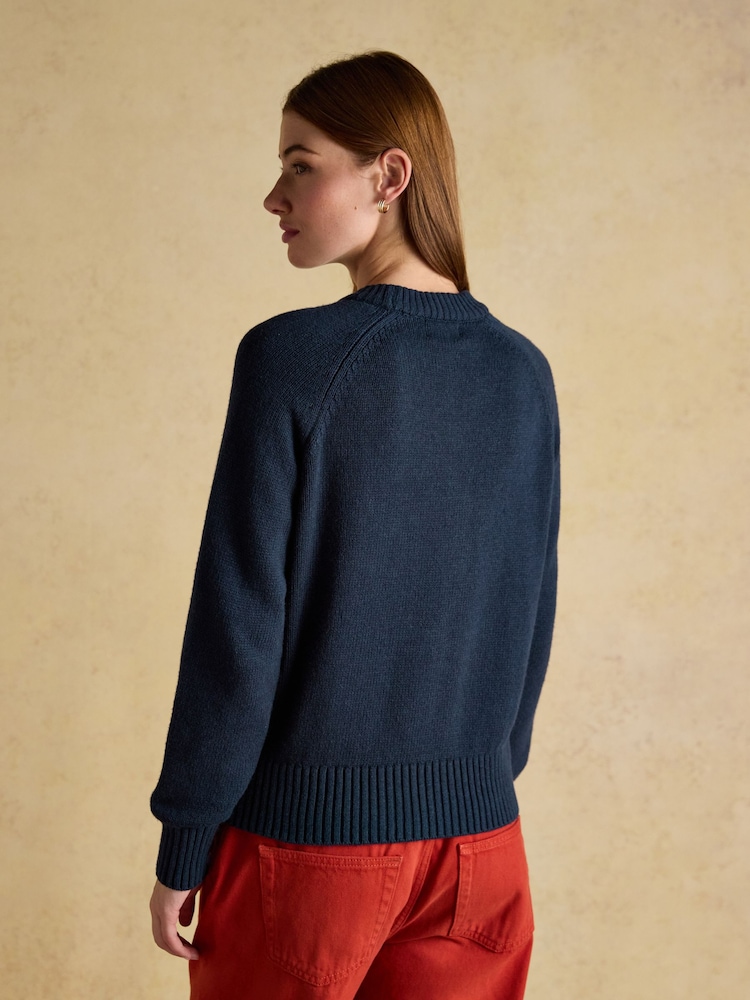 Joules Jonty 4x4 Intarsia Cotton-Rich Crew Neck Jumper - Image 2 of 8 Joules Jonty 4x4 Intarsia Cotton-Rich Crew Neck Jumper - Image 2 of 8