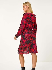 Roman Petite com detalhes florais e babados Dress - Imagem 5 de 6