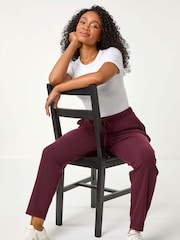 Roman Red Petite Ribbed Jogger - Image 2 of 5