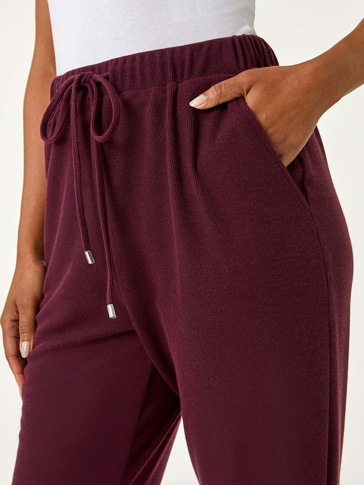 Roman Red Petite Ribbed Jogger - Image 5 of 5