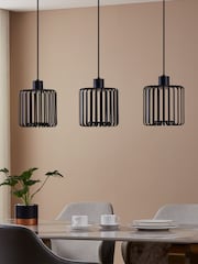 Eglo Black Ginestrone-Z Steel RGB 3 Light Pendant Light - Image 2 of 6