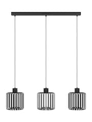 Eglo Black Ginestrone-Z Steel RGB 3 Light Pendant Light - Image 3 of 6
