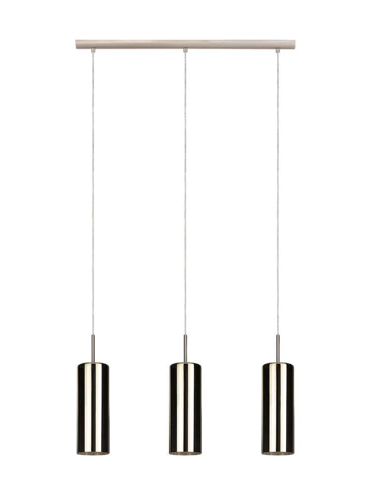 Eglo Satin Nickel Selvino 3 Light Pendant Ceiling Light - Image 2 of 5