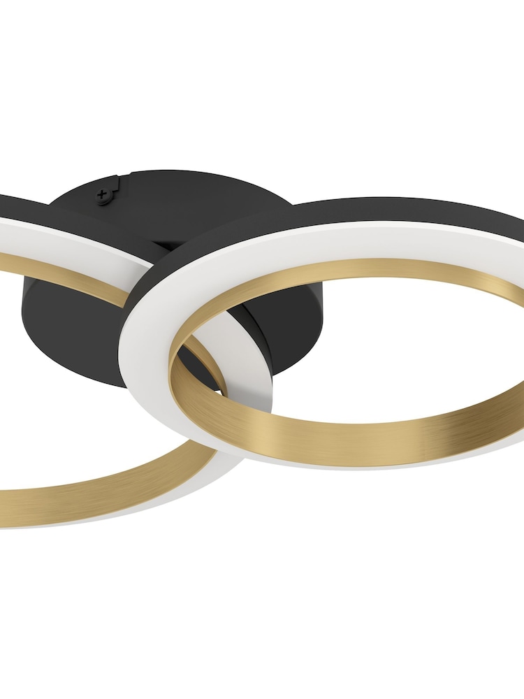 Eglo Black Calliera Steel LED Circle Modern Ceiling Light - Image 6 of 6 Eglo Black Calliera Steel LED Circle Modern Ceiling Light - Image 6 of 6