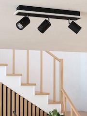 Eglo Black Rimbocchi 1 Steel Modern 3 Light Sportlight - Image 2 of 6