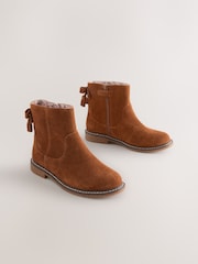 Tan Brown Suede Water Repellent Ankle Boots - Image 1 of 5