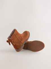 Tan Brown Suede Water Repellent Ankle Boots - Image 3 of 5