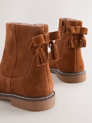 Tan Brown Suede Water Repellent Ankle Boots - Image 4 of 5