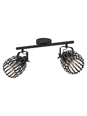 Eglo Black Girona Steel Modern 2 Light Spotlight - Image 3 of 5