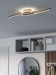 Eglo Bronze Lungolago Steel Minimalist Ceiling Light - Image 1 of 6