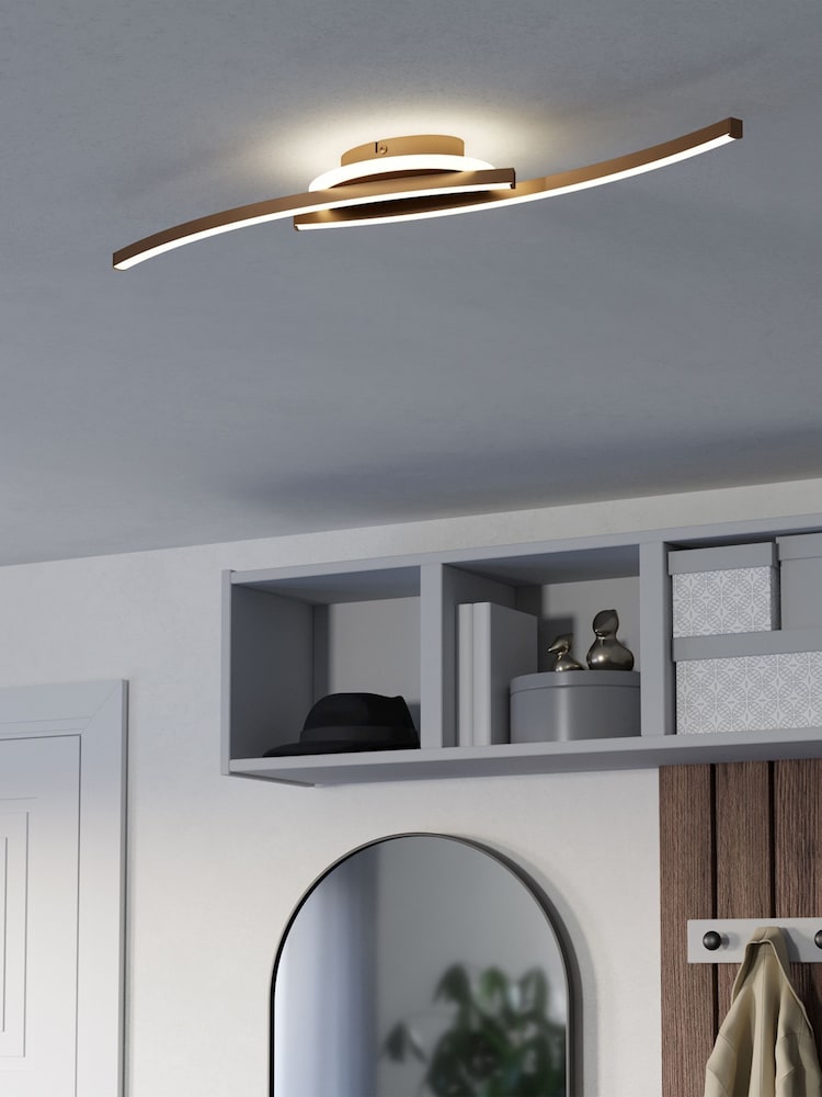 Eglo Bronze Lungolago Steel Minimalist Ceiling Light - Image 1 of 6