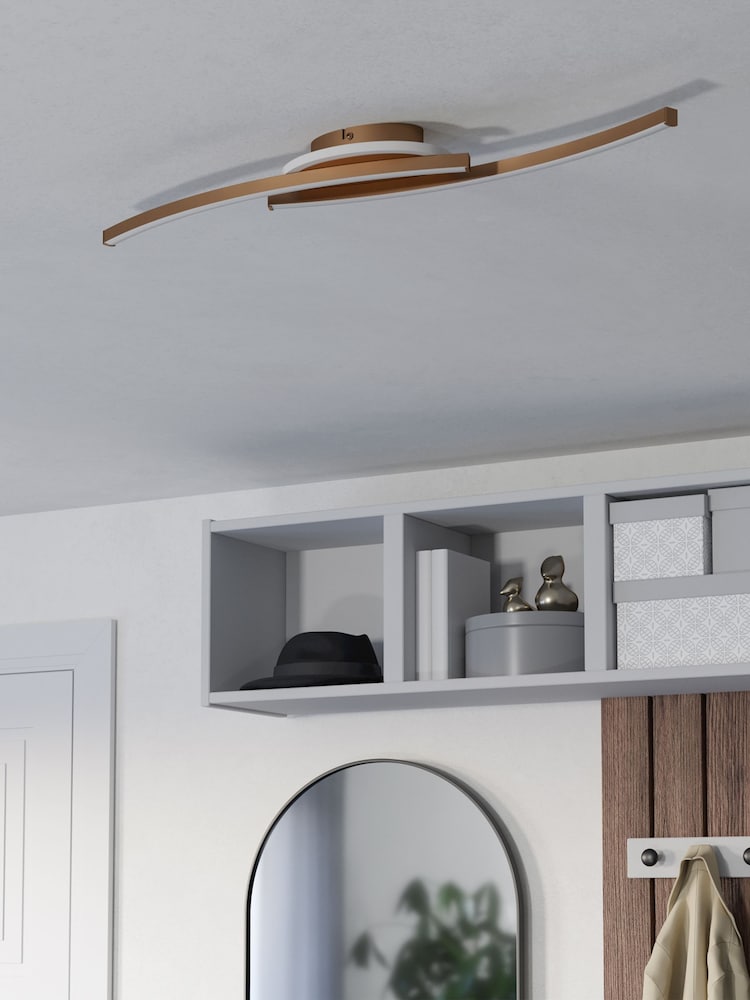 Eglo Bronze Lungolago Steel Minimalist Ceiling Light - Image 2 of 6