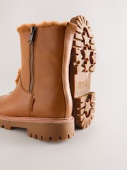 Tan Brown Leather Waterproof Boots - Image 3 of 5