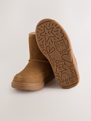 Tan Brown Water Repellent Suede Boots - Image 3 of 5