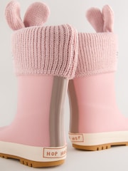 Pink Bunny Cuff Wellies - Image 5 of 5