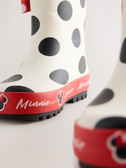 Black/White/Red Minnie Mouse Handle Wellies - Image 5 of 6