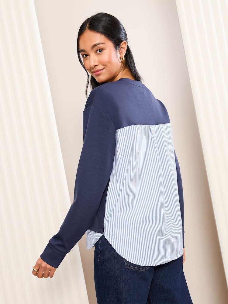 Friends Like These Navy 2-in-1 Sweatshirt - Image 2 of 4