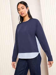 Friends Like These Navy 2-in-1 Sweatshirt - Image 4 of 4