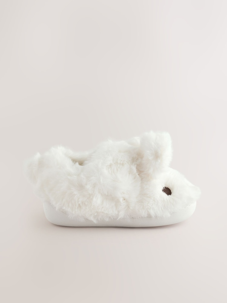 White Bunny Character Cupsole Slippers - Image 2 of 6