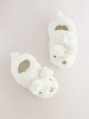 White Bunny Character Cupsole Slippers - Image 6 of 6