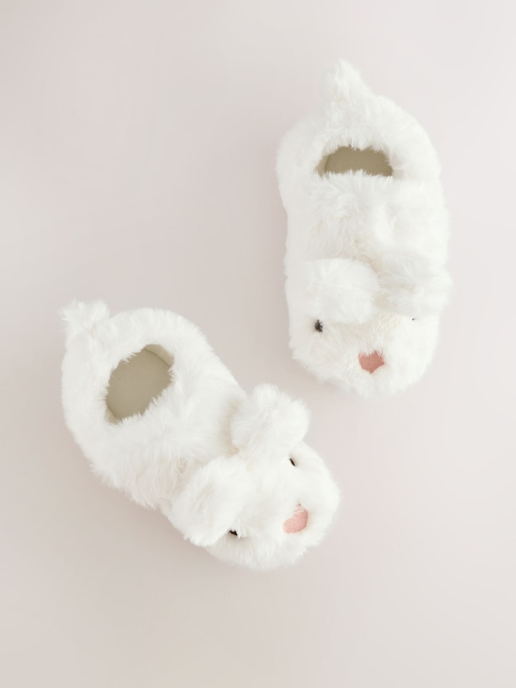 White Bunny Character Cupsole Slippers - Image 6 of 6