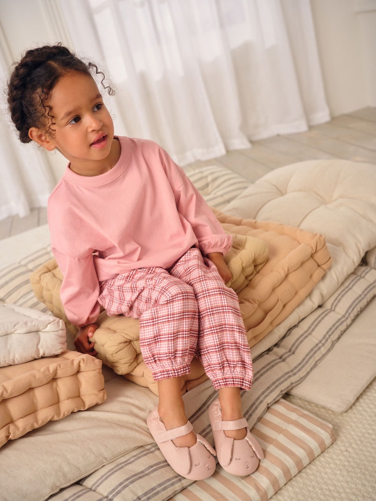 Pink Bunny Mary Jane Slippers - Image 2 of 7
