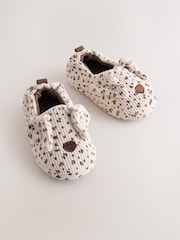 Neutral Dog Character Slippers - Image 1 of 5
