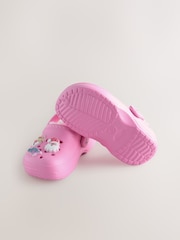 Pink Christmas Faux Fur Lined Clog Slippers - Image 5 of 6