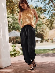 Black Hareem Trousers - Image 1 of 8