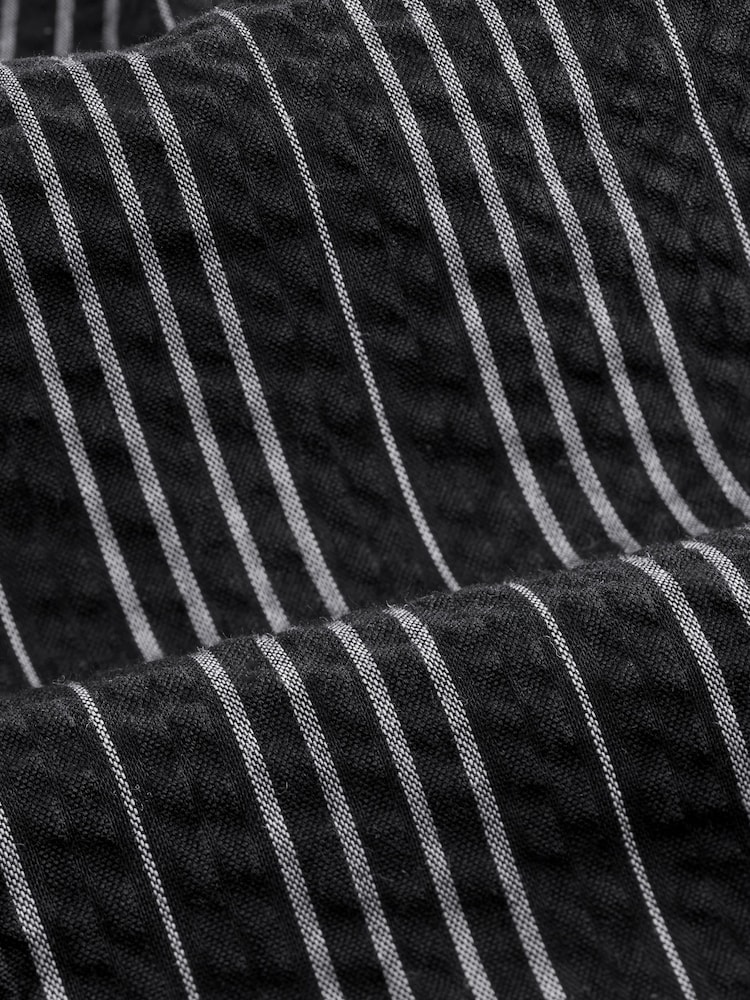 Black/White Striped Textured Waistcoat - Image 8 of 8
